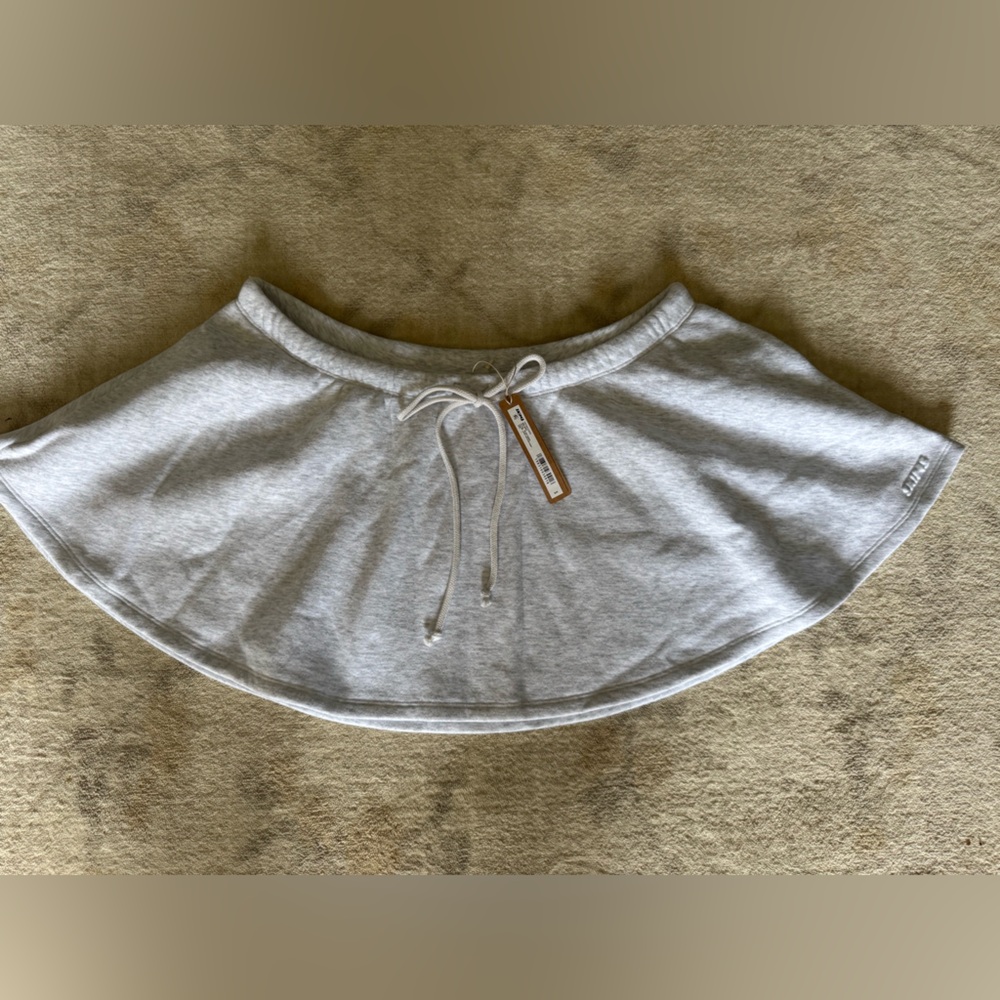 SKIMS Light Heather Grey Mini Skirt
